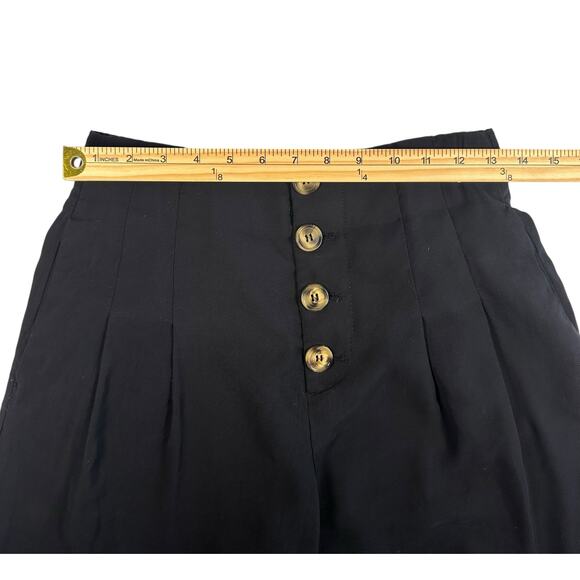 ZARA TRF Black Ultra High Waist Wide Leg Pants – Size 28 - Picture 4 of 10